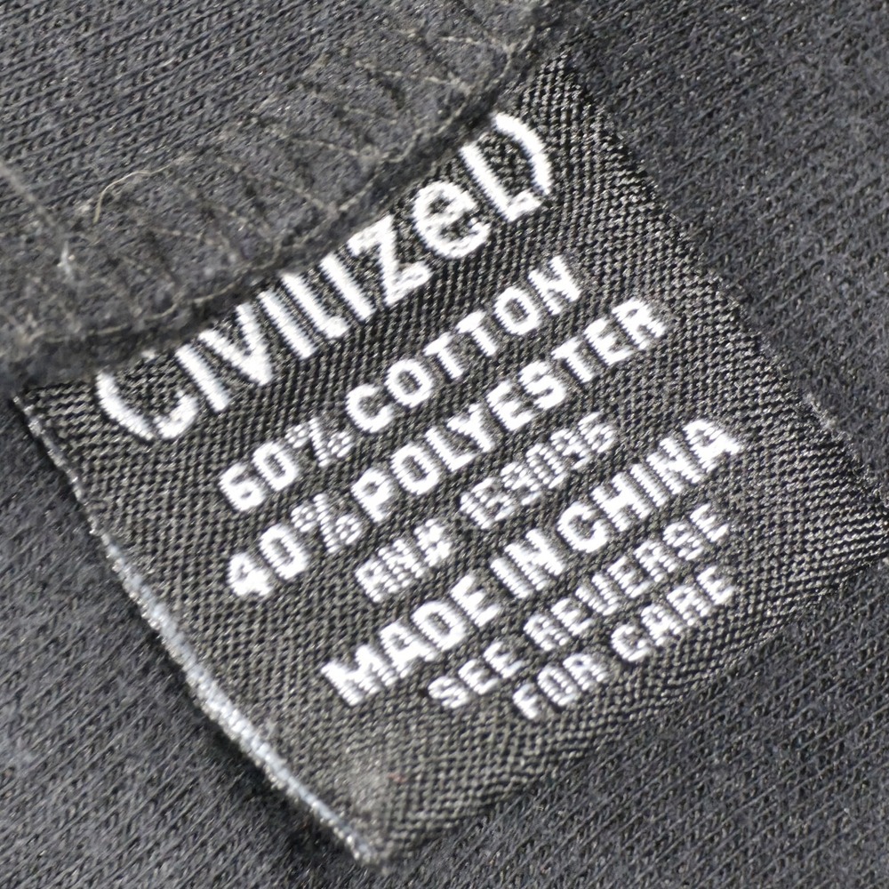 CivilizeD Black Basketball Teddy Bear Rhinestone Zip Hoodie Small Streetwear Y2K - Picture 9 of 12
